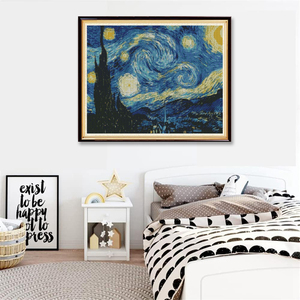 <span class=keywords><strong>Kits</strong></span> de <span class=keywords><strong>Bordado</strong></span> de <span class=keywords><strong>Punto</strong></span> de <span class=keywords><strong>Cruz</strong></span>, La Noche Estrellada, 11 CT, <span class=keywords><strong>Bordado</strong></span> Estampado, Paisaje, Manualidades - Product Image 6