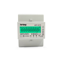 Medidor de carril DIN trifásico 2P MODBUS 2P KWh5(80)A 230V pantalla LCD