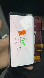 Mostrar y tocar bien, pero la pantalla está dañada para Sam S7 S8, mala práctica de reparación de pantalla con punto negro - Product Image 5