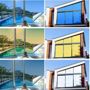 Pellicola Decorativa Riflettente Metallizzata Autoadesiva in PET Anti-UV e Antiesplosione da 2mil <span class=keywords><strong>per</strong></span> <span class=keywords><strong>Finestre</strong></span> di Edifici, a <span class=keywords><strong>Risparmio</strong></span> <span class=keywords><strong>Energetico</strong></span> Solare - Product Image 5