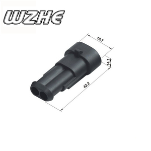 WZHE 282080-1 AMP Car Electrical Plug Automotive <strong>Connector</strong> Waterproof 2 Pin <strong>Male</strong> <strong>Female</strong> <strong>Auto</strong> <strong>Connector</strong> - Product Image 4