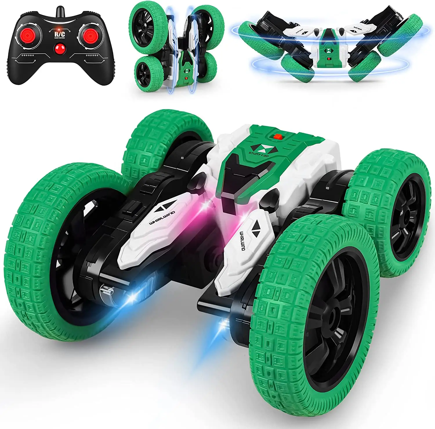 DWI Dowellin rc stunt car electrical toy car drift car rc with 360 Flips Double Side remote control toy vehicles for kid