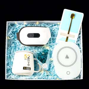 Set de Regalo para el Día de San Valentín para Novias o Mujeres: Ventilador Combinable, Mini Paraguas, Instrumento para Vértebras Cervicales, Taza Térmica y Ramo de Flores - Product Image 3