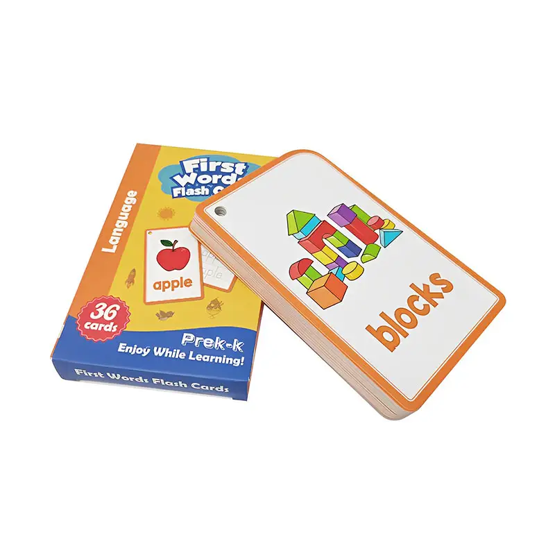 English word flash cards printing for elementary school students