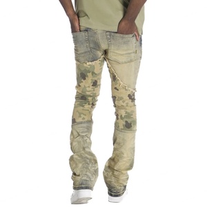 Nuevo Diseño de Pantalones Vaqueros para Hombre, Estilo Desgastado, Lavado con Efecto Sucio - Product Image 4
