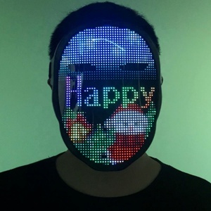 Shingel nuovo regalo calamari gioco Silicone RGB partito maschera Bluetooth controllo intelligente maschera LED - Product Image 6