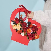 Hete Aanbieding Design Bodemverpakking Cadeau Bloemen Bloemige Fruit Winkeldisplays Bloemboeket Kraft Papier Zak voor Bruiloft Feestdecoratie