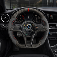 Volant de course professionnel en fibre de carbone LED haute performance pour Alfa Romeo Giulia Stelvio, volant personnalisé