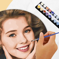 Kit de peinture à l'huile numérique DIY, personnalisable avec des photos, adapté aux adultes et aux enfants, livraison directe disponible.