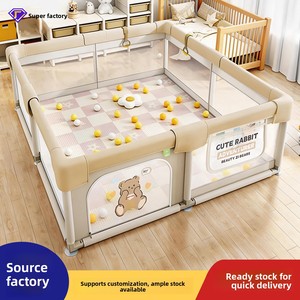 Barrera de Seguridad <span class=keywords><strong>a</strong></span> Nivel del Suelo para Bebés, para Gatear y Aprender <span class=keywords><strong>a</strong></span> Caminar, Alfombra de Juego Interior para el Hogar, Barandilla Protectora para Niños, Corralito Infantil - Product Image 3