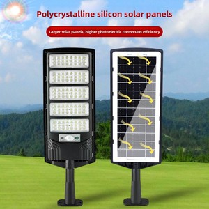 Lampadaires solaires tout-en-un à haute luminosité - LED IP65 - Télécommandés - <span class=keywords><strong>Éclairage</strong></span> <span class=keywords><strong>extérieur</strong></span> exclusif pour le commerce international - Product Image 1