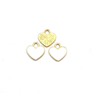 Heart-Shaped Zinc Alloy Charms 11x11mm For DIY Jewelry <b>Bracelets</b> Necklaces Keychains Phone Charms Unisex Fashion Pendant - Product Image 4