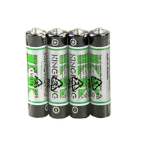 Pila Seca de Zinc-Carbón Zinc-Manganeso AAA UM-4 de 1.5v Marca Kingkong R03P
