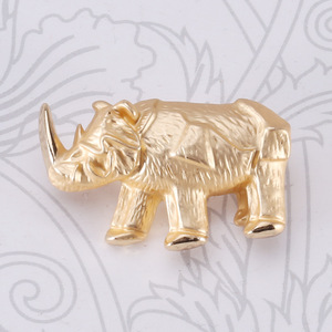 Broche de Rinoceronte Exquisito de Alta Qualidade Europeu e Americano, Versátil e Simples, para Colar de Terno, Brinquedos Exquisitos para Crianças - Product Image 4