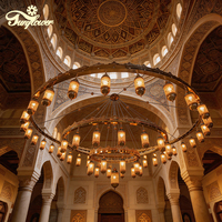 Lustre suspendu LED sur mesure de style marocain musulman pour mosquée et salle de prière