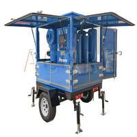 Machine de traitement d'huile de transformateur mobile de type remorque avec structure fermée