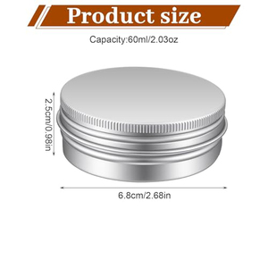 Envase Pequeño de Aluminio de 25 ml para Bálsamo Labial Cosmético, Caramelos de Té y Menta - Product Image 2