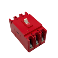 Interruptor de Circuito Magnético Térmico MCCB de Alta Tensión de 1140V125M 1200V 18kA 20kA 3 Polos, Color Rojo, para Sistemas de Energía Industriales y Mineras
