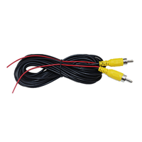 Kabel Ekstensi Sinyal AV Konektor RCA Male untuk Kamera Mobil dengan Kontrol Trigger dan Video Mundur yang Dapat Disesuaikan