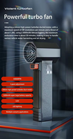Nouveaux produits 2024 Souffleuse à neige robotisée Diffuseur de poussière d'air Nettoyeur Ventilateur sans fil Turbo Ventilateur Souffleuse à neige portable magique