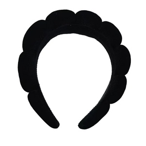 Diadema de terciopelo dorado transfronteriza, diadema de franela con nube retorcida y hebilla de algodón relleno, accesorio para el cabello del fabricante - Product Image 5
