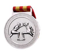 Personnalisé or sport football taekwondo volley-ball médaille cyclisme avec ruban