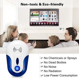 Saijzek OEM ODM Ultrasonic Anti Pest <strong>Insect</strong> Bug Mosquito <strong>Repellent</strong> Device AC <strong>Plug</strong> in Power for Home Indoor - Product Image 2