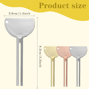 Rodillo de acero inoxidable para tubos de pasta de dientes, herramienta exprimidora de tubos metálicos, extractor de pasta de dientes para pintura, crema cosmética, tinte para el cabello, baño - Product Image 2