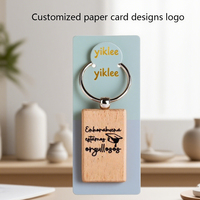 Tarjetas de Embalaje para Llaveros con Logotipo Personalizado Estampado en Lámina, Lindas Tarjetas de Exhibición para Llaveros Infantiles