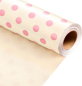 Papier cadeau à pois personnalisable et tendance, 80g, plusieurs couleurs disponibles, adapté à diverses occasions et fêtes. - Product Image 1