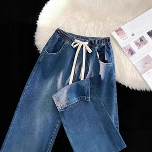 Pantalones Harem Largos para Hombre, Estilo Casual, de Tela Ligera, Cintura Elástica, con Cierre de Amarre, Tendencia Veraniega - Product Image 4