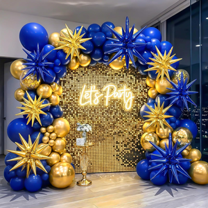 22 Inch 4D Huge Gold Star Balloons Explosion Star Aluminum Foil Balloons for Party Supplies Backdrop Christmas <b>Ornament</b> - Product Image 5