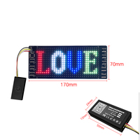 Mini LED mesaj panosu esnek LED şerit parlayan kaydırma LED Panel programlanabilir RGB LED ekran LED şapka çanta ayakkabı için