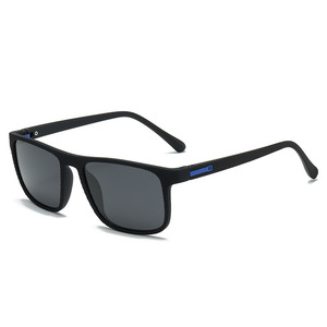 Sunglasses Men Rectangle Polarized UV400 Full Rim Fashion Outdoor Activities <b>Spring</b> <b>Hinges</b> Dual Color - Product Image 3