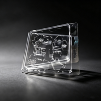 Emballage en blister transparent à charnière en plastique PET avec logo en relief personnalisé pour outils à main et quincaillerie