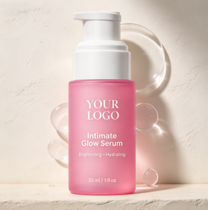 Custom Intimate Glow <b>Serum</b> Brightening Hydrating Body Skin Care Essence Pink Bottle for Private Label - Product Image 4