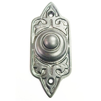 Plaque de porte moderne en laiton, couleur personnalisable, bouton-poussoir cloche, diamètre 82 mm, fixation par vis, plaque signalétique de bienvenue