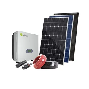 On Grid Pack 12000 Watt Zonnepaneel Energiesysteem 2000 Watt 100kva 12 Kw 10kv 20kw Complete Kit Hybride Zonne-Energie Systeem