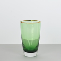 Verres à vin verts modernes de luxe, ensemble de verres à vin pour mariage, verres à vin blanc et gobelet à eau
