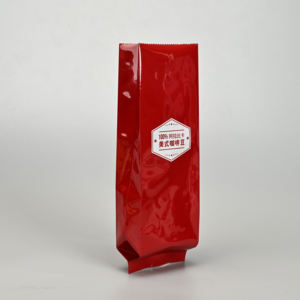 特注印刷平底プラスチック包装袋1kg 3kg PEプロテインパウダーコーヒー豆バルブジッパー付き - Product Image 3