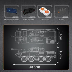 20023  <span class=keywords><strong>Char</strong></span> <span class=keywords><strong>d</strong></span>'<span class=keywords><strong>assaut</strong></span> à roues télécommandé ZTL-11 <span class=keywords><strong>Jouet</strong></span> éducatif de construction pour enfants - Product Image 5