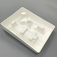 Emballage cosmétique écologique biodégradable personnalisé avec insert en pulpe moulée, plateau intérieur en fibre de papier et bagasse