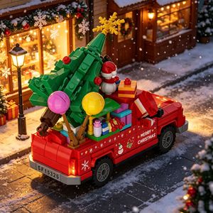 Bloques de Construcción de Alta Calidad para Adornos Navideños, Ladrillos Pequeños con Diseño de Árbol de Navidad y Alce, Ideal para Regalos Navideños - Product Image 4