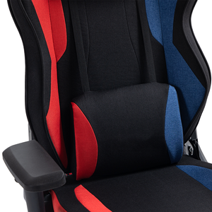 เก้าอี้เกมมิ่งสีน้ำเงินดำ วัสดุ PU สำหรับ<span class=keywords><strong>รถ</strong></span>แข่ง ออกแบบตามหลักสรีรศาสตร์ พร้อมโฟมขึ้นรูป สำหรับเล่นเกมคอมพิวเตอร์และอีสปอร์ต พร้อมกลไกปรับเอนแบบกบ - Product Image 4
