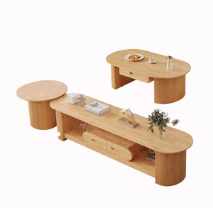 Wholesale Price Hotel Mid century New Design Large Storage Living Room Furniture Modern Luxury Solid Wood Tv Stand <strong>Cabinet</strong> - Product Image 5