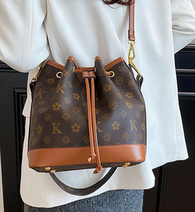 Sac à main bandoulière de luxe pour femme, design classique, style seau, grande capacité, sac à l'épaule tendance pour femme - Product Image 3