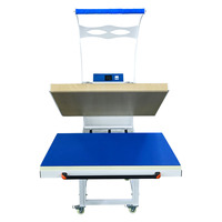 Presse à chaud manuelle grand format 80x100 pour vêtements, vente directe d'usine Baiyin, nouvelle, avec certification CE