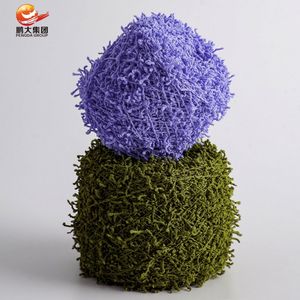 เส้นด้ายแฟนซีแบบใหม่ เส้นด้ายผสมสี 5.8s โพลีเอสเตอร์ 100% เส้นด้ายลอนเล็กบนกรวยสำหรับถัก - Product Image 6