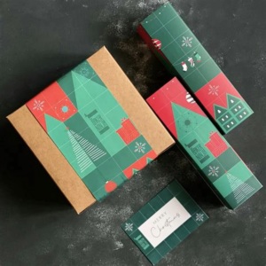 <strong>China</strong> Speed Fast Delivery Custom <strong>Christmas</strong> Packaging <strong>Gift</strong> Box with Window Holiday-themed Printing. - Product Image 5