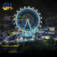 Grand équipement de fête foraine extérieure à prix abordable, manèges de jardin, grandes roues de 50 m à vendre